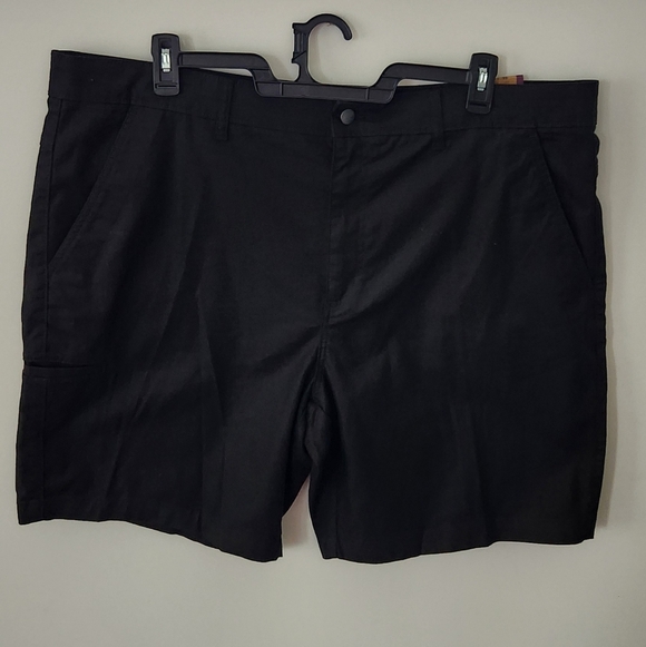 🩳 Brahma Men’s Black Canvas Shorts Size 44 – NWT, 9” Inseam Relaxed Fit - Picture 1 of 13